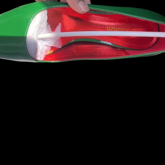 Dr. Ashmon Signature Collection (Red & Crystal Stones Bottom) Style: Green Glitz - Picture 8 of 16